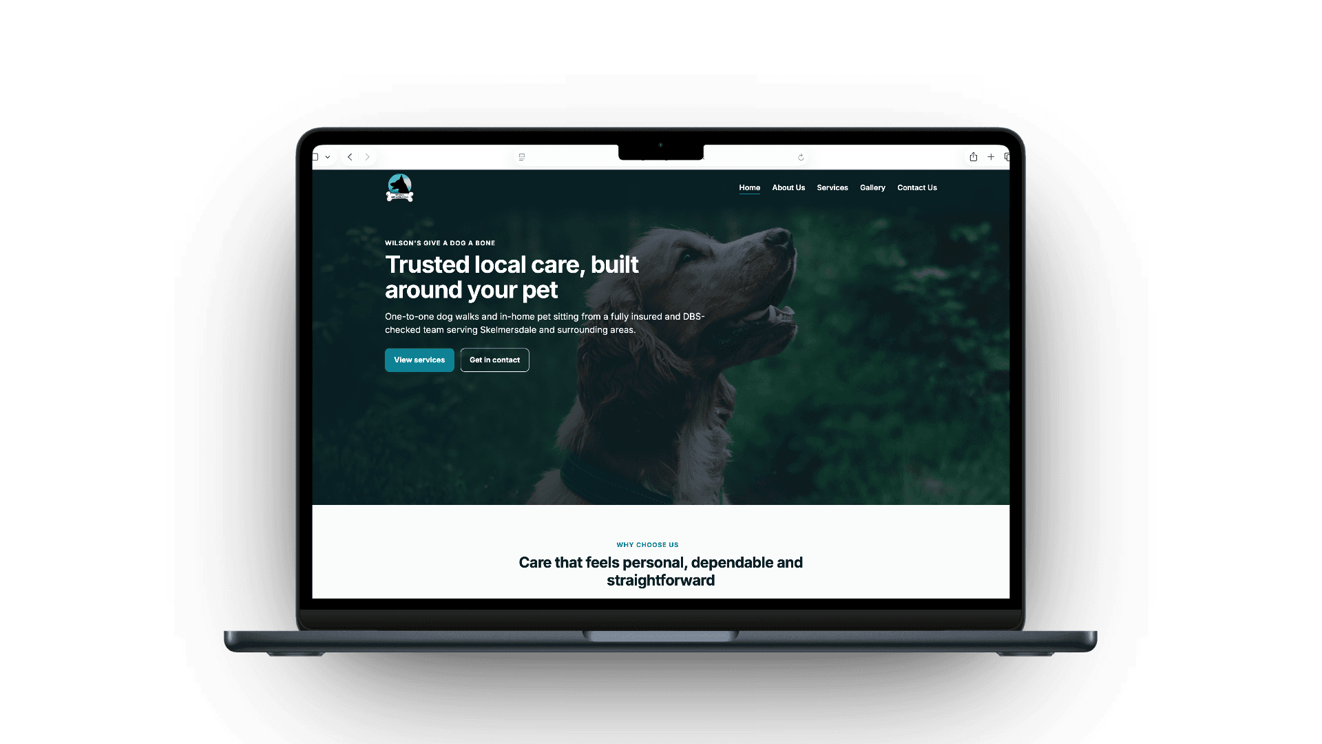 Wilson's Give a Dog a Bone Website